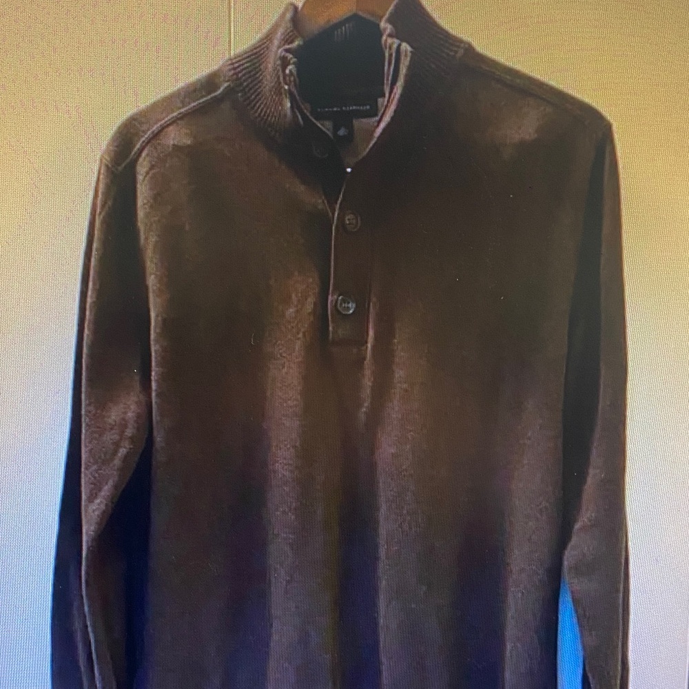 Banana Republic Men's Chocolate Crewneck Sweater
